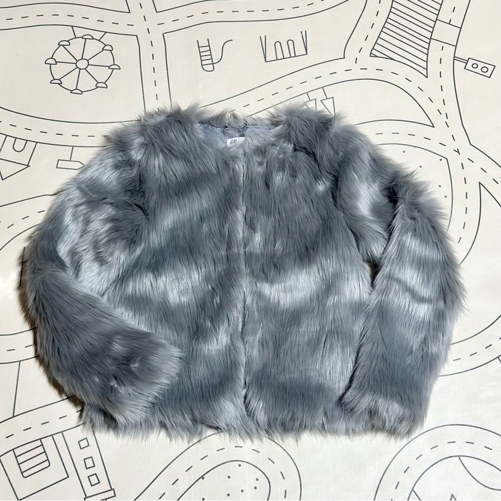 Faux Fur H&M Outerwear